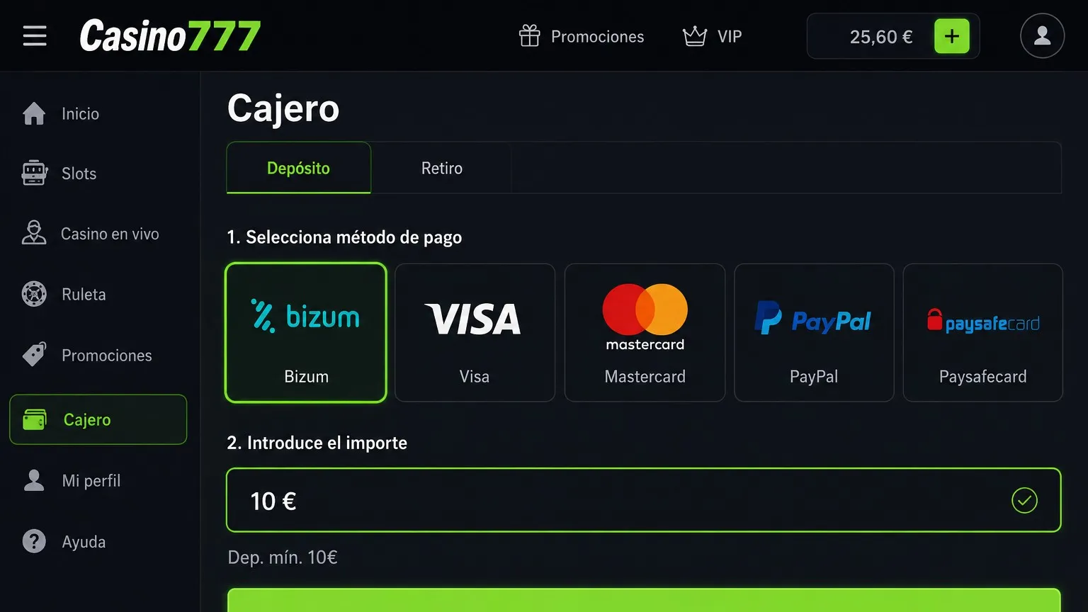 Pagos y registro en casinos online nuevos con Bizum Pagos y registro en casinos online nuevos